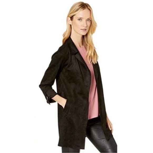 Kut from the Kloth Jackets & Blazers - KUT from Kloth Faye Faux Suede Jacket Black NWT L